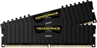 RAM Corsair Vengeance LPX DDR4, 32GB(2x16GB), 2666MHz, C16 (CMK32GX4M2A2666C16) hinta ja tiedot | Muisti (RAM) | hobbyhall.fi