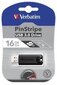 Verbatim USB DRIVE 3.0 16GB PINSTRIPE BLACK hinta ja tiedot | Muistitikut | hobbyhall.fi