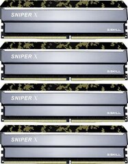 G.Skill Sniper X DDR4, 4x8GB, 3000MHz, CL16 (F4-3000C16Q-32GSXKB) hinta ja tiedot | Muisti (RAM) | hobbyhall.fi