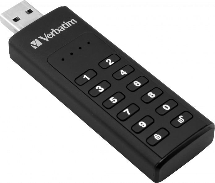 Flash USB 3.0 64GB Verbatim Secure Keypad hinta ja tiedot | Muistitikut | hobbyhall.fi