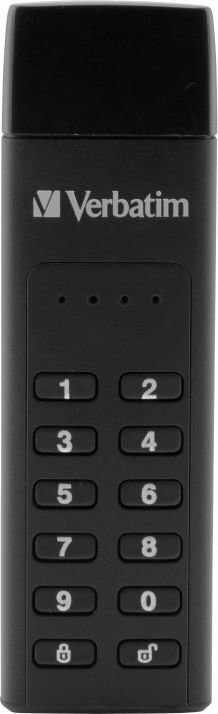 Flash USB 3.0 64GB Verbatim Secure Keypad hinta ja tiedot | Muistitikut | hobbyhall.fi