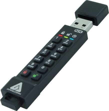 Flash S-USB 3.0 4GB Apricorn SecureKey hinta ja tiedot | Muistitikut | hobbyhall.fi