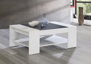 Sohvapöytä Brady, valkoinen/musta hinta ja tiedot | Sohvapöydät | hobbyhall.fi