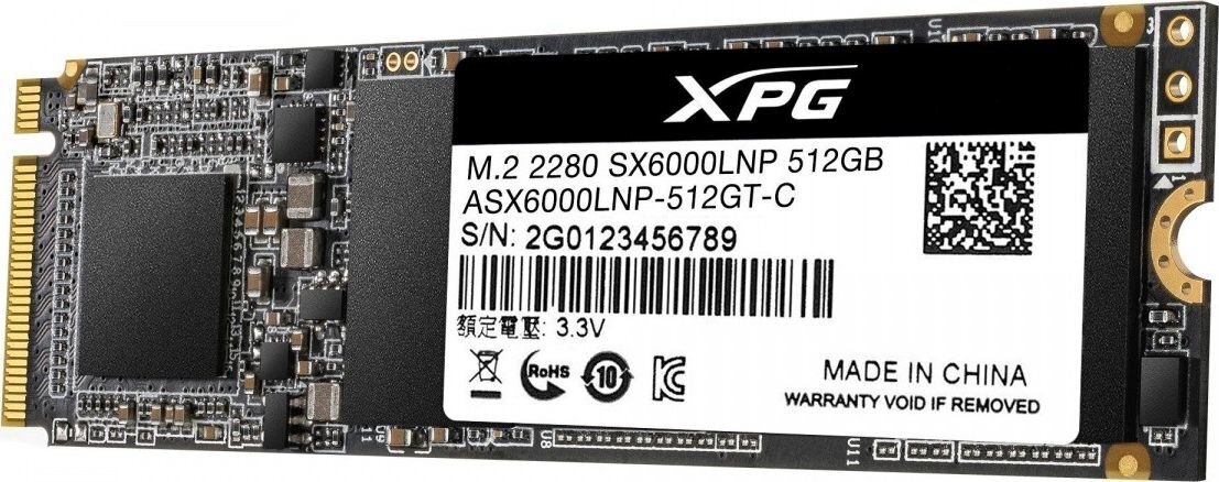 ADATA 512GB M.2 PCIe NVMe XPG SX6000 Lite hinta ja tiedot | Kovalevyt | hobbyhall.fi