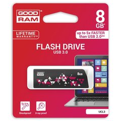 Goodram UCL3 muistitikku 8GB 3.0, musta hinta ja tiedot | Muistitikut | hobbyhall.fi