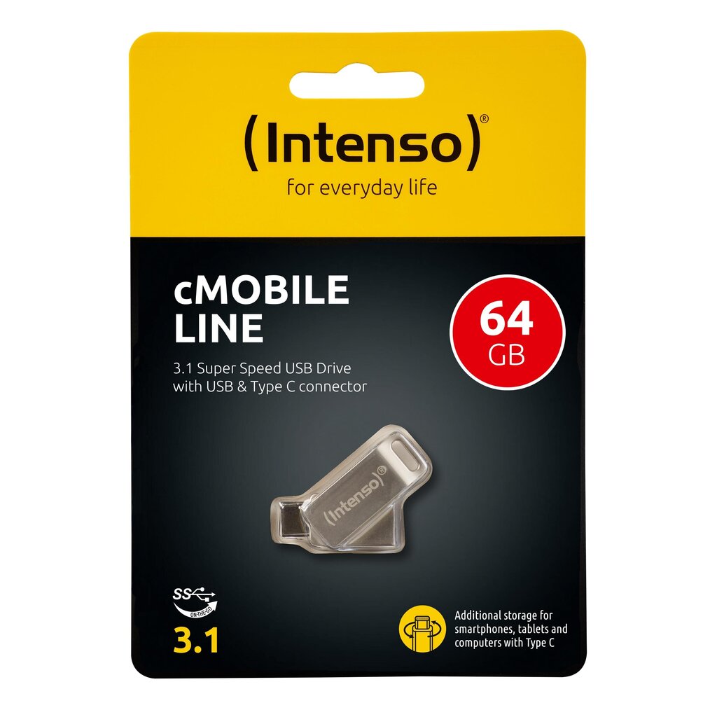 Intenso 3.0 64GB cMobile Line hinta ja tiedot | Muistitikut | hobbyhall.fi