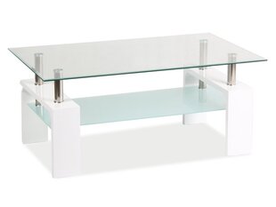 Signal Meble Lisa Basic 2 -sohvapöytä, valkoinen hinta ja tiedot | Sohvapöydät | hobbyhall.fi