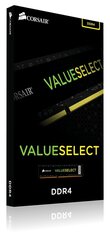 Corsair Value Select DDR4 8GB, 2666MHz, CL18 (CMV8GX4M1A2666C18) hinta ja tiedot | Muisti (RAM) | hobbyhall.fi