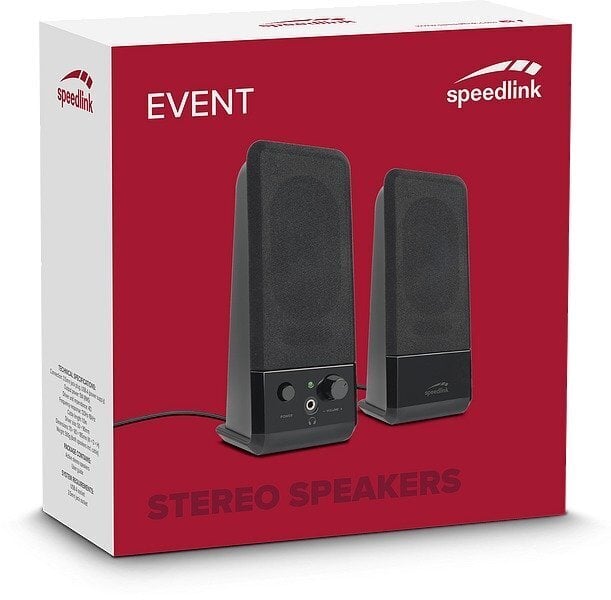 SpeedLink Event SL-8004-BK, musta hinta ja tiedot | Kaiuttimet | hobbyhall.fi