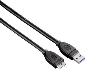 HAMA MICRO USB 3.0 CABLE SHIELDED 1,8M hinta ja tiedot | Kaapelit ja adapterit | hobbyhall.fi
