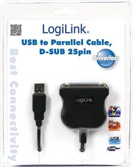 LogiLink - Adapter USB do DSUB-25pin, 1,5m hinta ja tiedot | Logilink Tietokoneiden lisävarusteet | hobbyhall.fi