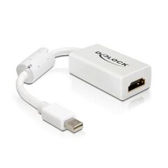 Delock Adapter mini Displayport 1.1 male > HDMI female Passive white hinta ja tiedot | Delock Tietokoneet ja pelaaminen | hobbyhall.fi