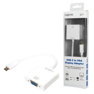 LogiLink - Adapter VGA do USB-C hinta ja tiedot | Adapterit | hobbyhall.fi
