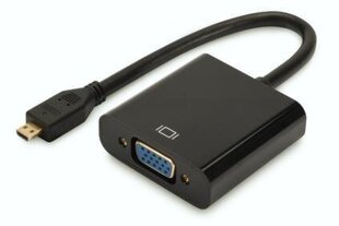 Digitus Audio-Video Adapter microHDMI type D to VGA, FHD, audio 3.5mm MiniJack hinta ja tiedot | Digitus Tietokoneet ja pelaaminen | hobbyhall.fi