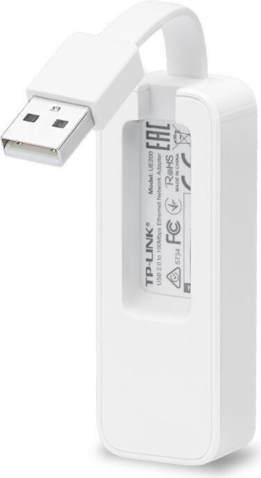 TP-Link UE200 -kortti tukee Ethernet 100 Mb / s - USB 2.0 hinta ja tiedot | Adapterit | hobbyhall.fi