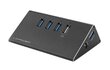 LC-POWER - HUB USB 3.0 AKTYWNY LC-HUB-ALU-2B-4 hinta ja tiedot | Adapterit | hobbyhall.fi