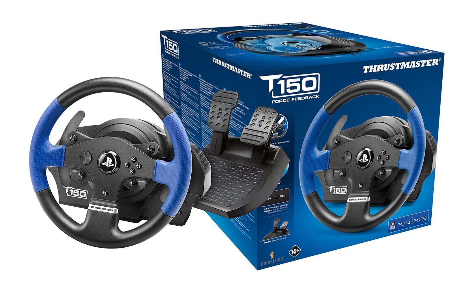 Thrustmaster T150 RS Force Feedback hinta ja tiedot | Ratit | hobbyhall.fi