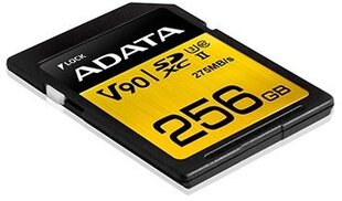 Atminties kortelė ADATA Premier One SDXC UHS-II U3, klasė 10, 256 GB hinta ja tiedot | Puhelimen muistikortit | hobbyhall.fi