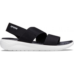 Crocs™ naisten vapaa-ajan kengät Literide Stretch Sandal Womens, musta hinta ja tiedot | Naisten avokkaat ja sandaalit | hobbyhall.fi