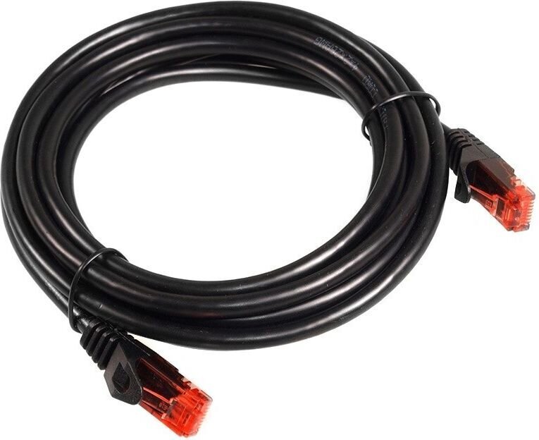Maclean MCTV-740 Patchcord UTP cat6 Cable plug-plug 1m black hinta ja tiedot | Kaapelit ja adapterit | hobbyhall.fi