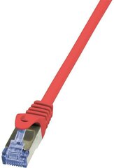 LOGILINK - Patch Cable Cat.6A 10G S/FTP PIMF PrimeLine red 0,50m hinta ja tiedot | Kaapelit ja adapterit | hobbyhall.fi