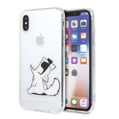 Karl Lagerfeld puhelinkuori iPhone X / Xs:lle, läpinäkyvä hinta ja tiedot | Puhelimen kuoret ja kotelot | hobbyhall.fi