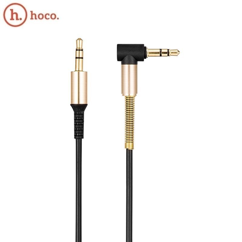 Audiosovitin Hoco UPA02 AUX 3,5–3,5 mm, musta hinta ja tiedot | Kaapelit ja adapterit | hobbyhall.fi