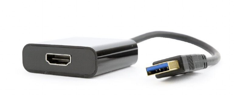 Gembird USB 3.0 (AM) -sovitin - HDMI-A(F), 15 cm hinta ja tiedot | Adapterit | hobbyhall.fi