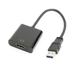 Gembird USB 3.0 (AM) -sovitin - HDMI-A(F), 15 cm hinta ja tiedot | Gembird Tietokoneet ja pelaaminen | hobbyhall.fi