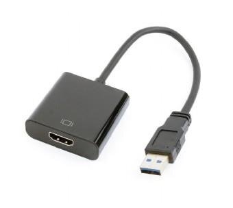 Gembird USB 3.0 (AM) -sovitin - HDMI-A(F), 15 cm hinta ja tiedot | Adapterit | hobbyhall.fi