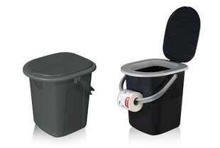 Kannellinen mini-wc Branq, musta, 375x344x370 mm hinta ja tiedot | Muut retkeilyvarusteet | hobbyhall.fi