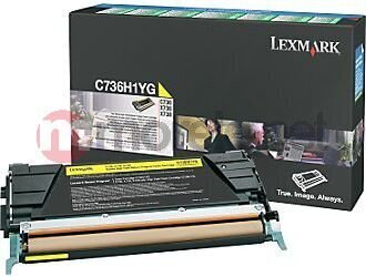 Lexmark - Optra C73x/X73x Yellow 10K C736H1YG hinta ja tiedot | Laserkasetit | hobbyhall.fi