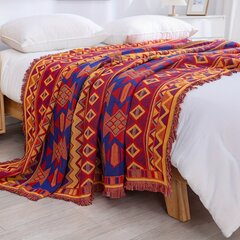 Boho Heittoviltit Tupsuilla Sohvalle Sänkyyn Tuoliin hinta ja tiedot | Peitot | hobbyhall.fi