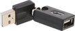 Delock - Adapter USB AM->USB AF kątowy 360/180 hinta ja tiedot | Adapterit | hobbyhall.fi