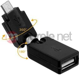 Delock - Adapter USB AM->USB AF kątowy 360/180 hinta ja tiedot | Adapterit | hobbyhall.fi