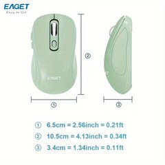 EAGET Langaton Hiiri 2.4G, Silkkinen Tuntuma, Ergonominen, Hiljainen. hinta ja tiedot | Hiiret | hobbyhall.fi