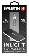 Swissten iNLIGHT, 10000 mAh, musta hinta ja tiedot | Varavirtalähteet | hobbyhall.fi