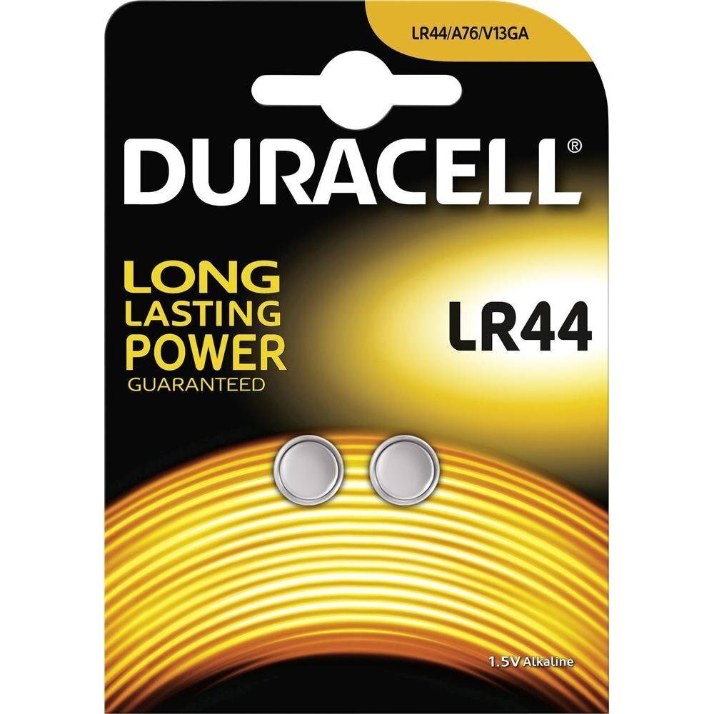 Paristot Duracell LR44, 2 kpl hinta ja tiedot | Paristot | hobbyhall.fi