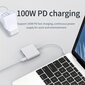 NADODO 3-in-1 USB-C Hubi, 100W Tehonsyöttö, USB 3.0 ja 4K HDTV hinta ja tiedot | Adapterit | hobbyhall.fi