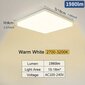 1kpl LED Kattovalaisin Neliö Energiatehokas Lamppu 16W/22W/34W/45W Lämmin Valkoinen Kylmä Valkoinen Neutraali Valo hinta ja tiedot | Kattovalaisimet | hobbyhall.fi