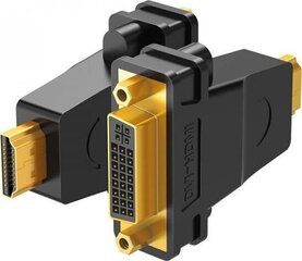 Adapteris Ugreen UGR306BLK HDMI - DVI-I hinta ja tiedot | Adapterit | hobbyhall.fi