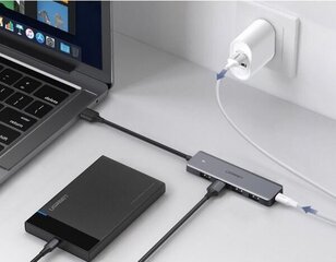 Ugreen CM219 hub USB 3.0, USB-C, micro USB, harmaa hinta ja tiedot | Adapterit | hobbyhall.fi