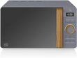 Cooker microwave Swan Nordic Digital Microwave SM22036GRYN (800W, 20l, dark grey color) hinta ja tiedot | Mikroaaltouunit | hobbyhall.fi