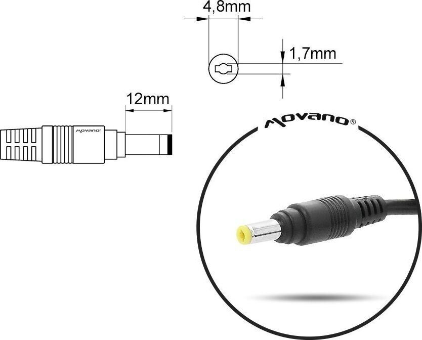 Mitsu 10.5V, 4.3A hinta ja tiedot | Kannettavien tietokoneiden laturit | hobbyhall.fi