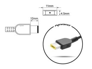 Mitsu 20V, 2.25A, 45W hinta ja tiedot | Kannettavien tietokoneiden laturit | hobbyhall.fi