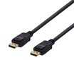 DELTACO DisplayPort kaapeli, Ultra HD taajuudella 60 Hz, 21,6 Gb/s, 2 m, musta DP 1022 hinta ja tiedot | Kaapelit ja adapterit | hobbyhall.fi