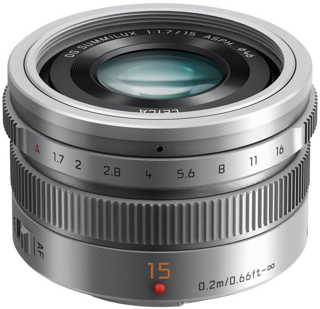 Panasonic LEICA DG SUMMILUX 15mm / F1.7 ASPH. (H-X015E-K) Black hinta ja tiedot | Objektiivit | hobbyhall.fi