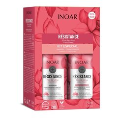 Hiuksia kosteuttavat tuotteet sarja INOAR Resistance Flor de Lotus Duo Kit: shampoo 250 ml + balsami 250 ml hinta ja tiedot | Shampoot | hobbyhall.fi