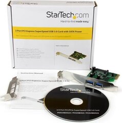 StarTech (PEXUSB3S24) hinta ja tiedot | StarTech Tietokoneen komponentit | hobbyhall.fi