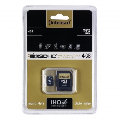 Atminties kortelė Intenso micro SD 4GB CL4 hinta ja tiedot | Puhelimen muistikortit | hobbyhall.fi